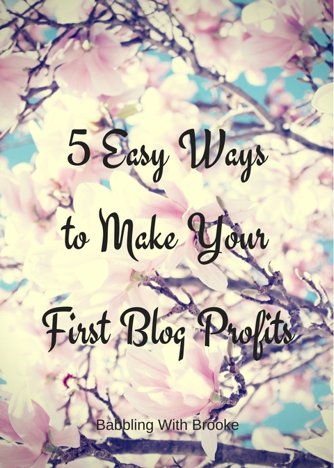 5 Ways to Make Your First Blog Profits