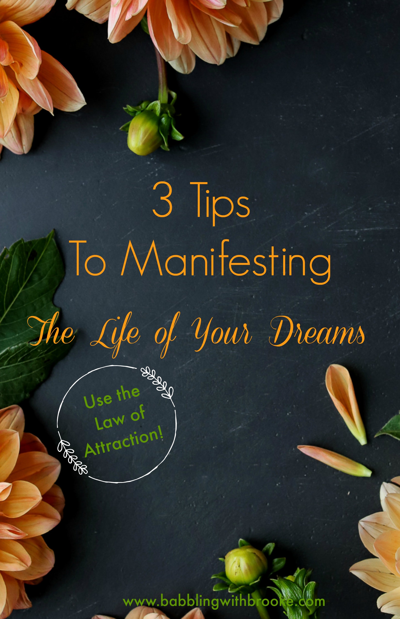 3 easy tips to manifesting your dreams through the law of attraction! #lawofattraction #manifestyourdreams #easytips