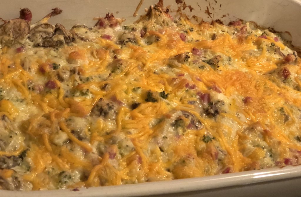 Cheesy Broccoli and Ham Casserole | Keto Casserole Recipe