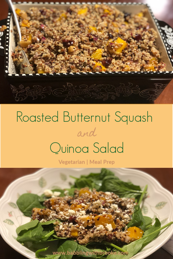 This delicious, healthy quinoa salad is perfect for Fall! It is super easy to make and the perfect healthy meal prep for dinner or lunch! #mealprepmeal #mealpreplunch #mealprepdinner #healthydinner #healthylunch #butternutsquashrecipe #butternutsquashandquinoa #quinoarecipe